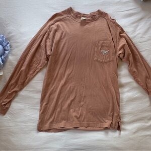 Pink VS Tan Long Sleeve Shirt